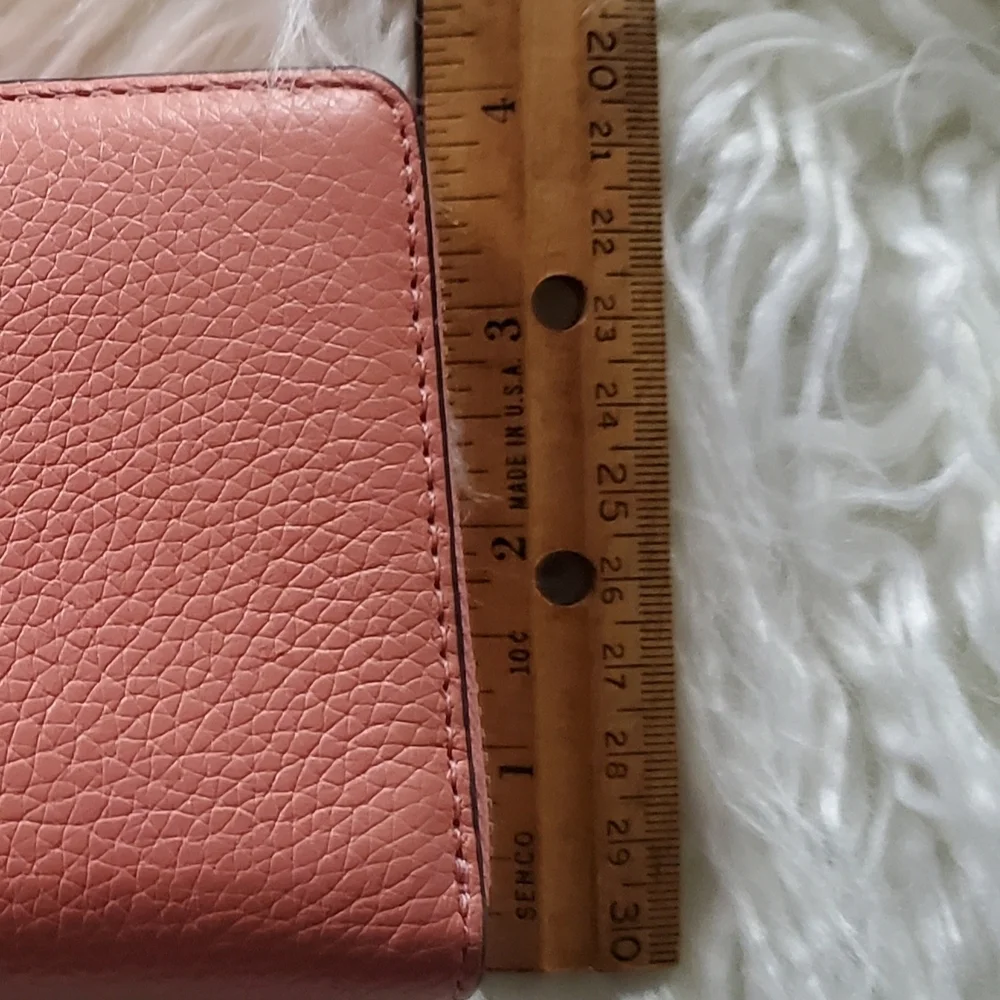 Michael Kors Coral Leather Wristlet